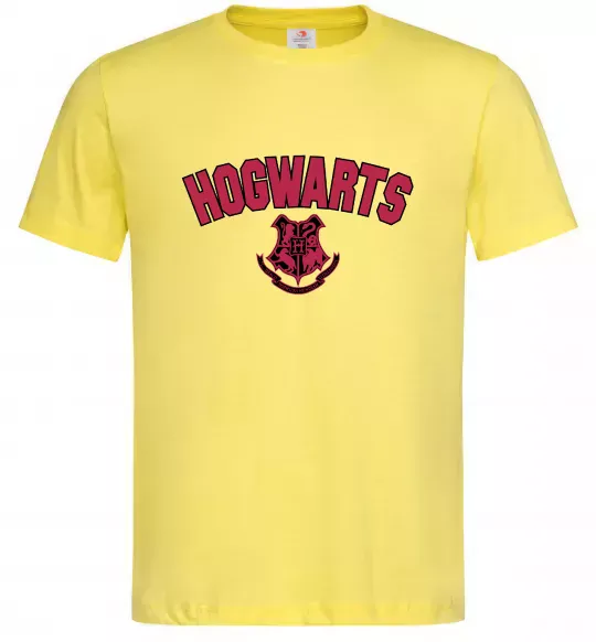 Мужская футболка Hogwarts Logo Лимонный фото