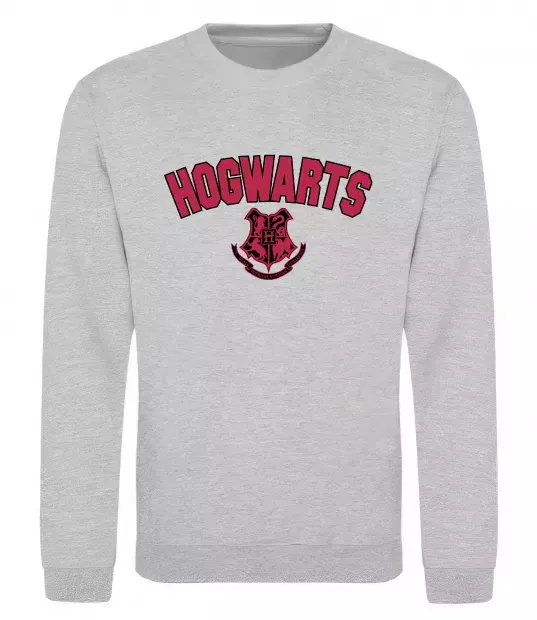 Свитшот Hogwarts Logo Серый меланж фото