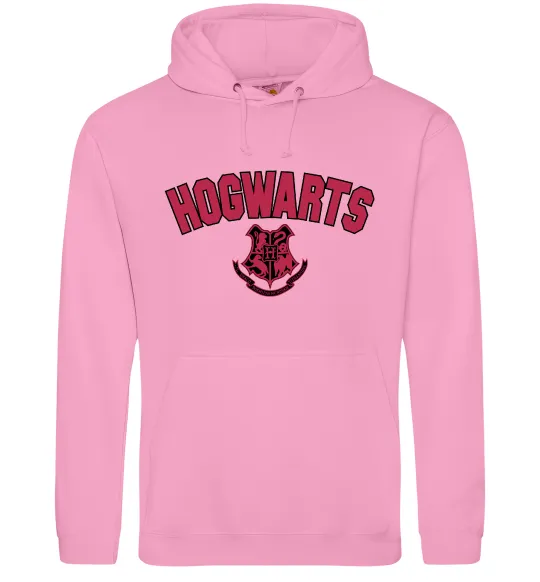 Женская толстовка (худи) Hogwarts Logo Розовый фото