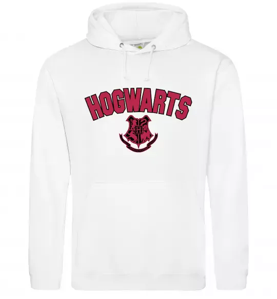 Женская толстовка (худи) Hogwarts Logo Белый фото