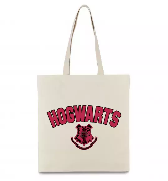 Эко-сумка Hogwarts Logo Бежевый фото