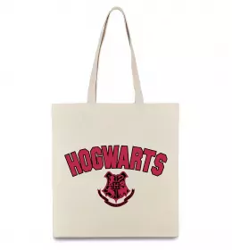 Эко-сумка Hogwarts Logo Бежевый фото