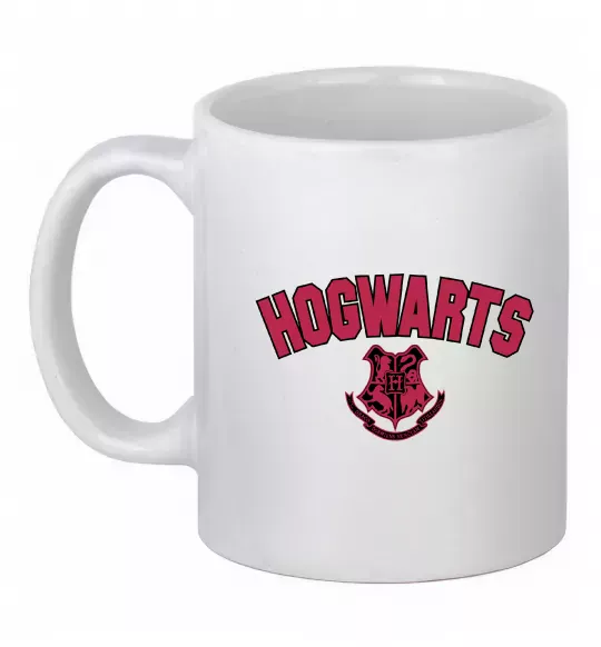 Чашка керамічна Hogwarts Logo Білий фото