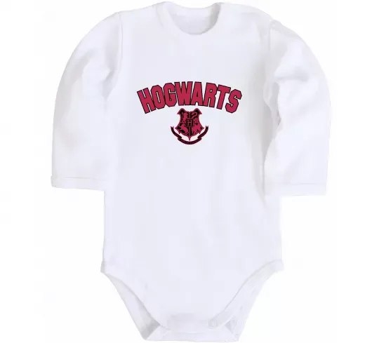 Детский боди Hogwarts Logo Белый фото