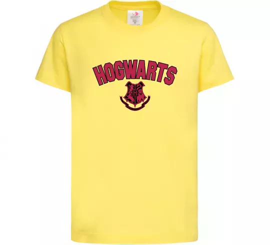 Детская футболка Hogwarts Logo Лимонный фото
