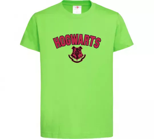 Детская футболка Hogwarts Logo Лаймовый фото