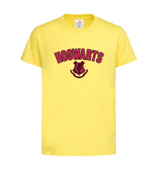 Дитяча футболка Hogwarts Logo Лимонний фото