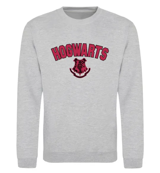 Свитшот Hogwarts Logo Серый меланж фото