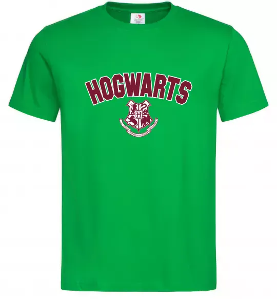 Мужская футболка Hogwarts Logo Зеленый фото