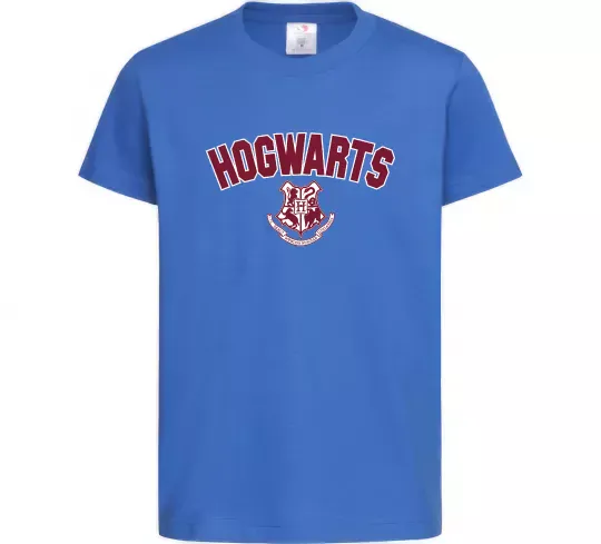 Детская футболка Hogwarts Logo Ярко-синий фото