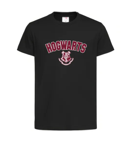 Дитяча футболка Hogwarts Logo Чорний фото
