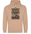 Мужская толстовка (худи) Hogwarts Express Песочный фото