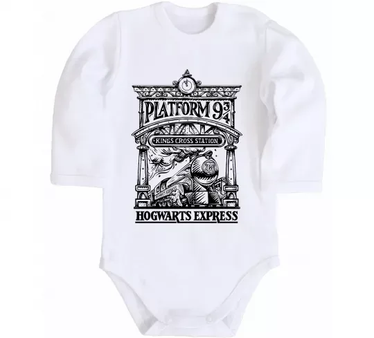Детский боди Hogwarts Express Белый фото