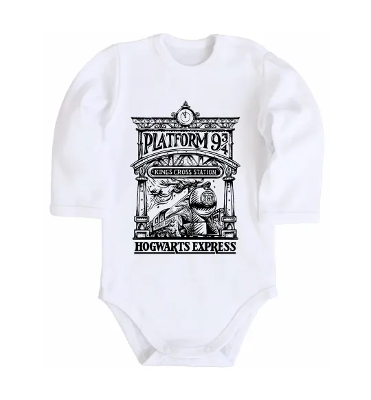 Детский боди Hogwarts Express Белый фото