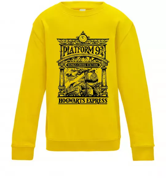 Дитячий світшот Hogwarts Express Сонячно жовтий фото