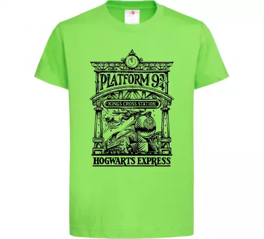 Детская футболка Hogwarts Express Лаймовый фото
