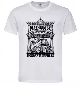 Мужская футболка Hogwarts Express Белый фото