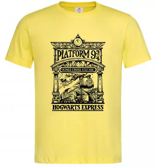 Мужская футболка Hogwarts Express Лимонный фото