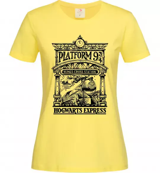Женская футболка Hogwarts Express Лимонный фото