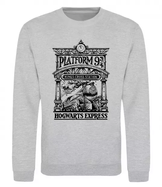 Свитшот Hogwarts Express Серый меланж фото