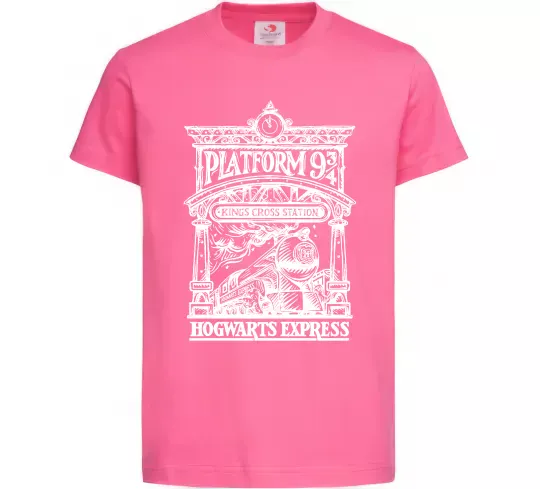 Детская футболка Hogwarts Express Ярко-розовый фото