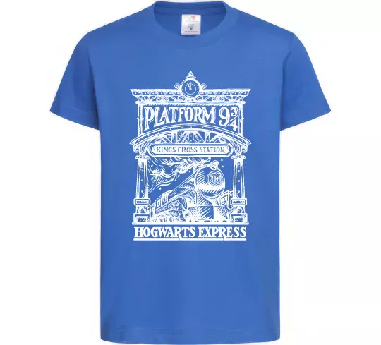Детская футболка Hogwarts Express Ярко-синий фото