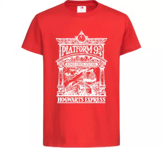Детская футболка Hogwarts Express Красный фото