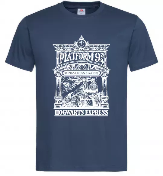 Мужская футболка Hogwarts Express Темно-синий фото
