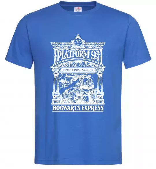 Мужская футболка Hogwarts Express Ярко-синий фото