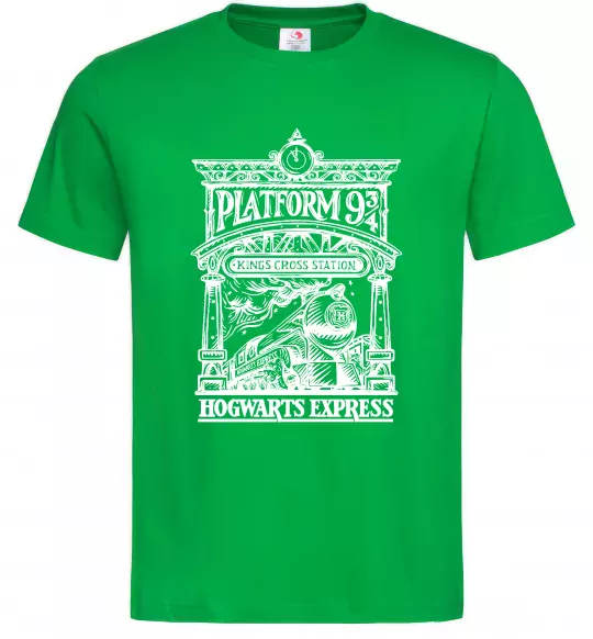 Мужская футболка Hogwarts Express Зеленый фото