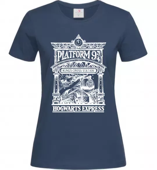 Женская футболка Hogwarts Express Темно-синий фото