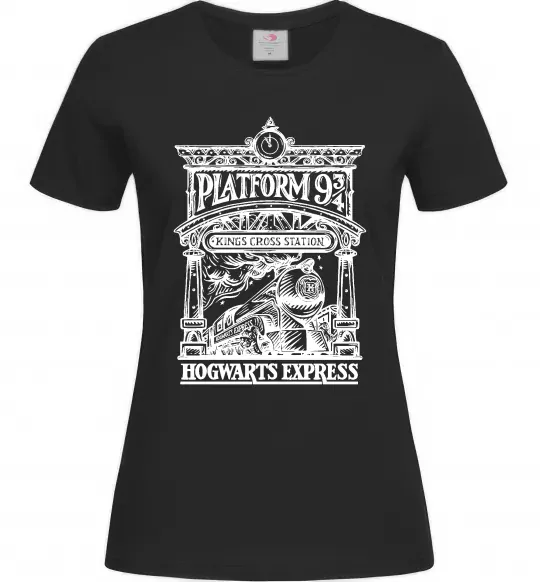 Женская футболка Hogwarts Express Черный фото