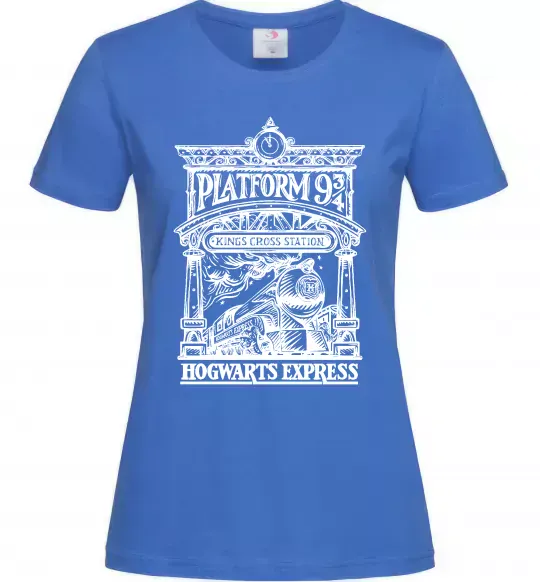 Женская футболка Hogwarts Express Ярко-синий фото
