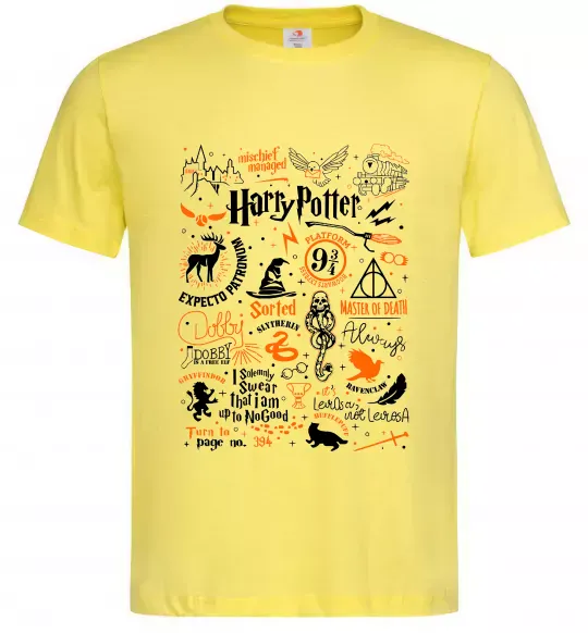 Мужская футболка Harry Potter символи Лимонный фото