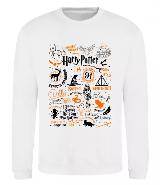 Свитшот Harry Potter символи Белый фото
