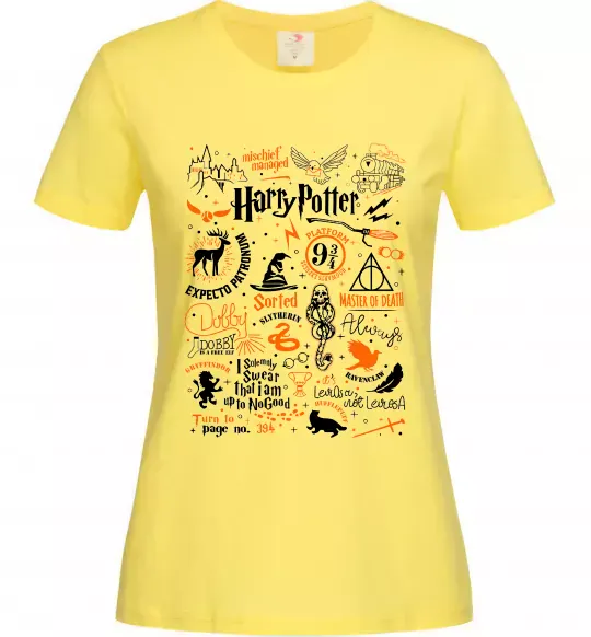 Жіноча футболка Harry Potter символи Лимонний фото