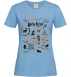 Жіноча футболка Harry Potter символи Блакитний фото