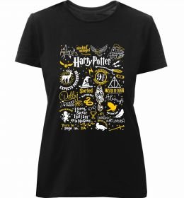 Жіноча преміум футболка Harry Potter символи