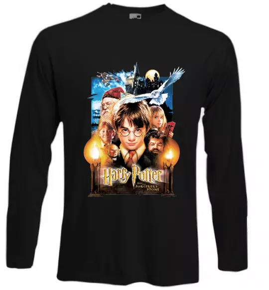 Лонгслив Harry Potter and the sorcerer`s stone Черный фото