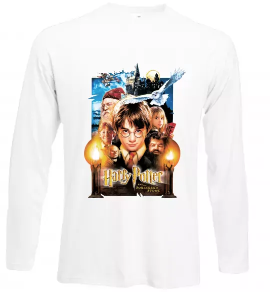 Лонгслив Harry Potter and the sorcerer`s stone Белый фото