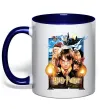 Чашка с цветной ручкой Harry Potter and the sorcerer`s stone Глубокий темно-синий фото