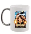 Чашка с цветной ручкой Harry Potter and the sorcerer`s stone Серебро фото