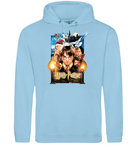 Жіноча толстовка (худі) Harry Potter and the sorcerer`s stone Блакитний фото