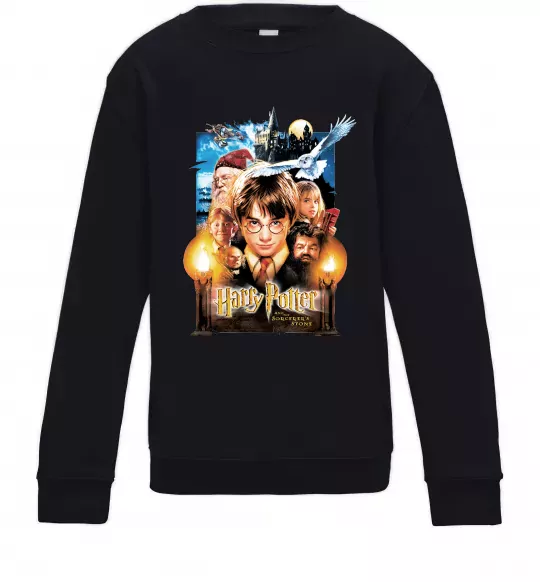 Дитячий світшот Harry Potter and the sorcerer`s stone Чорний фото