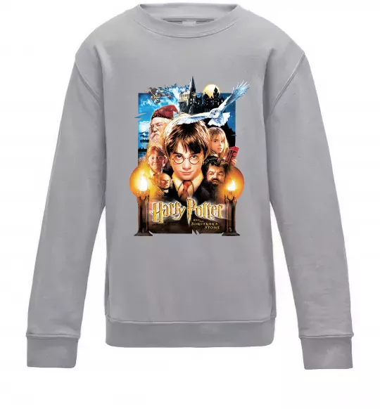 Дитячий світшот Harry Potter and the sorcerer`s stone Сірий меланж фото