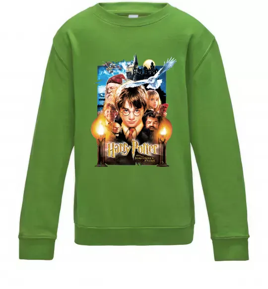 Дитячий світшот Harry Potter and the sorcerer`s stone Лаймовий фото