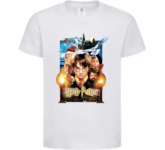 Детская футболка Harry Potter and the sorcerer`s stone Белый фото
