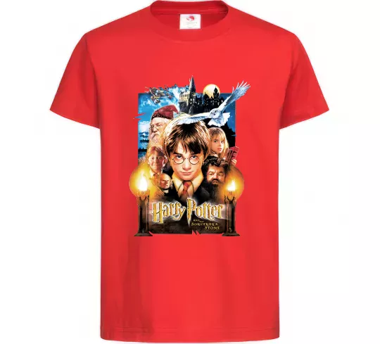 Детская футболка Harry Potter and the sorcerer`s stone Красный фото