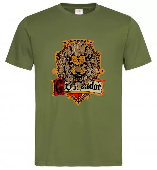 Мужская футболка Gryffindor Оливковый фото