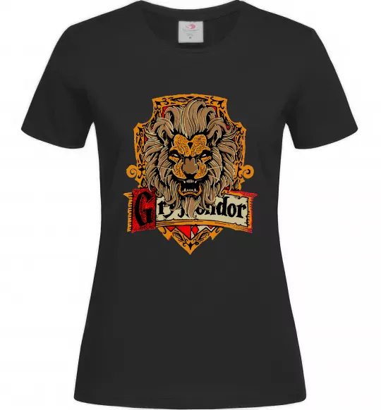 Женская футболка Gryffindor Черный фото